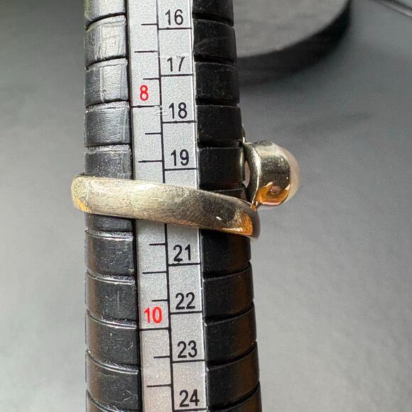 Sterling Silver Rose Quartz Ring Rose Quartz Statement Ring - Picture 7 of 7